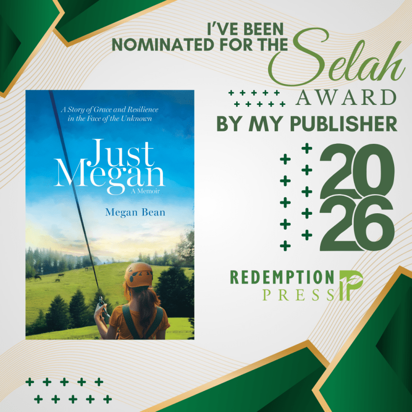 “I’ve been nominated for the 2026 Selah Award by my publisher.” Redemption Press has nominated Megan Bean’s memoir, “Just Megan,” for the 2026 Selah Awards.